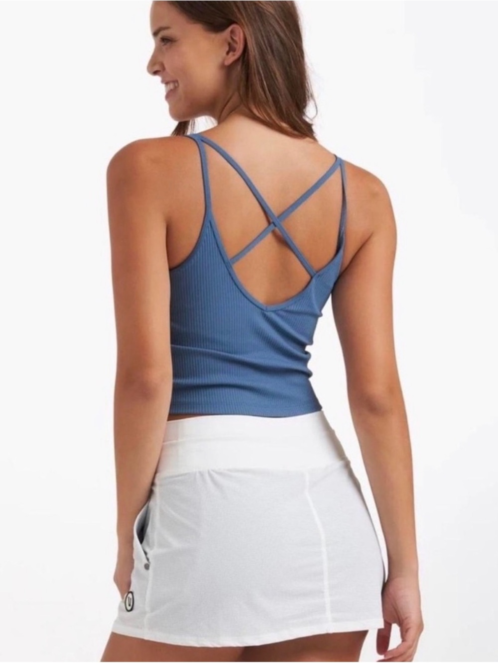 Vuori Ribbed Cropped Tank Top - Picture 4 of 6
